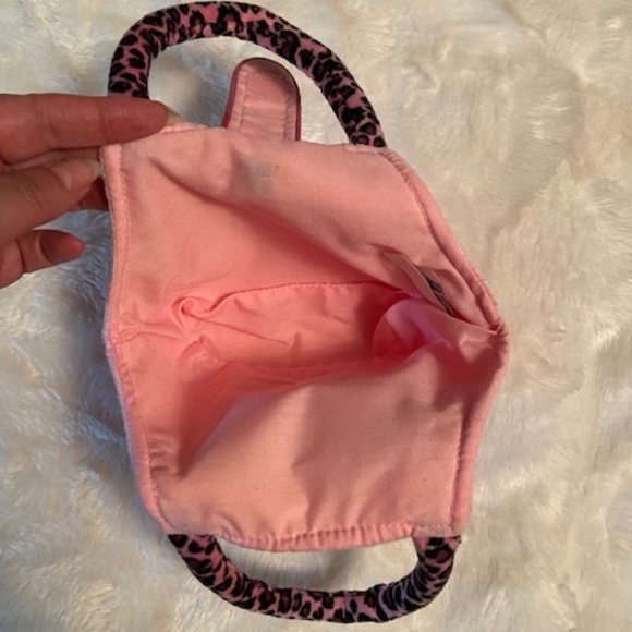 2/$30 Webkinz  Plush Pet Carrier Pink Leopard print Bag Purse - Picture 4 of 8